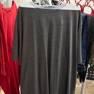 Gray Oversized T-Shirt Dress